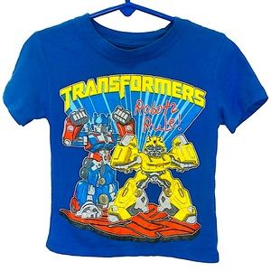 Vintage Hasbro Blue Transformers “Robots Rule!” T-Shirt, Toddler Size 2T.